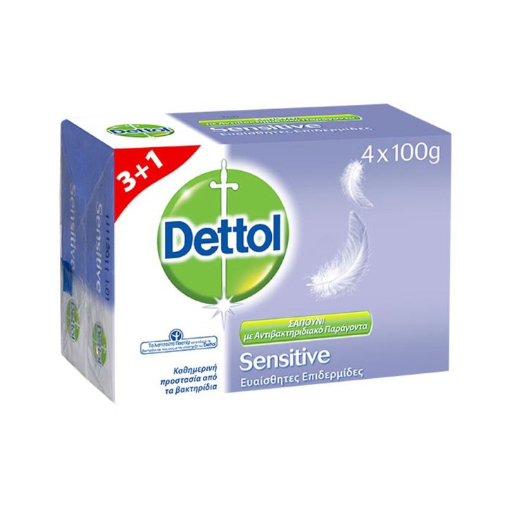 Dettol Soap 400Gr 3+1 Sensitive