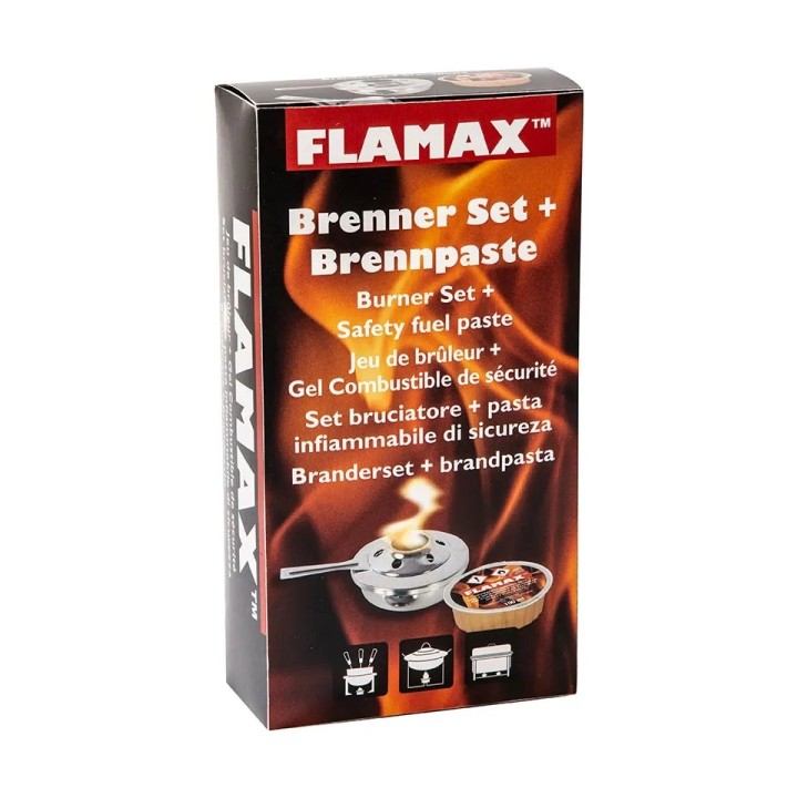 Flamax Brenner Set & Brennpaste 100Ml