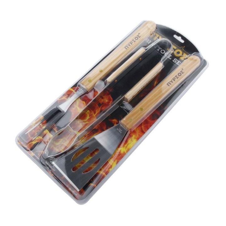 Pyrsos Bbq Tool Set 3Pcs