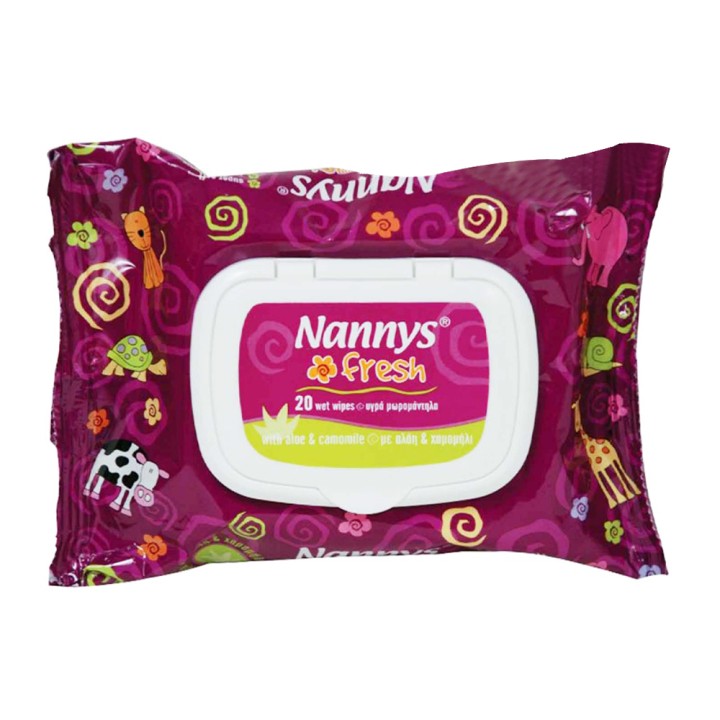 Nannys Fresh With Aloe&Cam 20Pcs