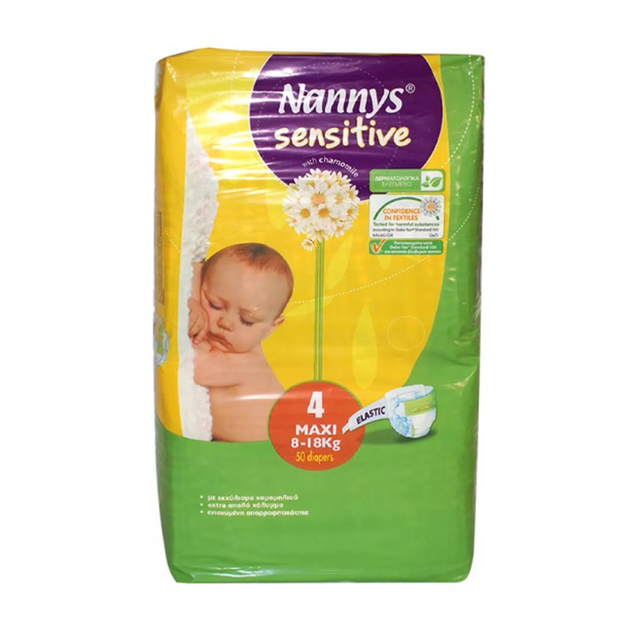 Nannys Sensitive Maxi Baby Diapers No4 50'S