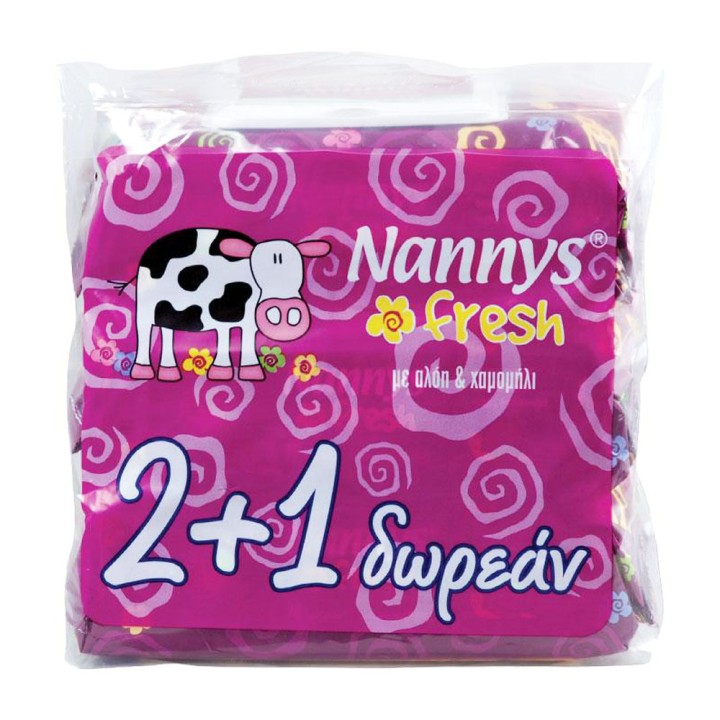 Nannys Fresh Aloe 72 2+1 Free Diapers