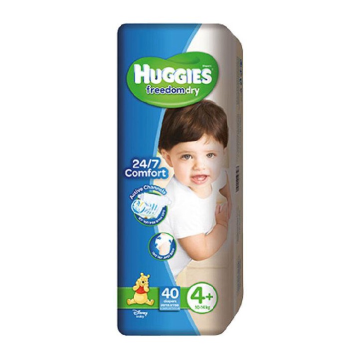 Huggies Freedom Dry Junior Baby Diapers No4+ 40S