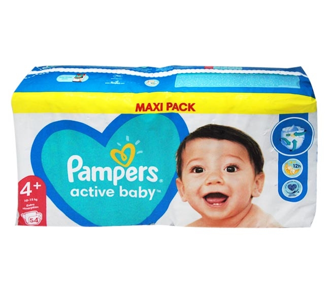 Pampers Active Baby Baby Diaper N4+ X54