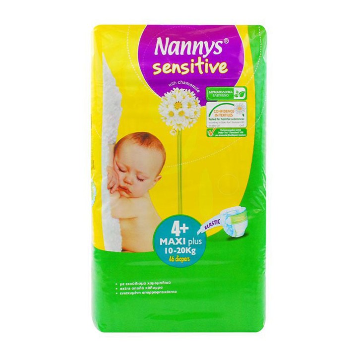 Nannys Sensitive Baby Diapers Maxi Plus No4+