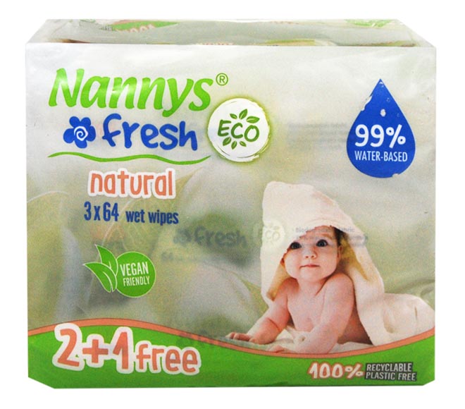 Nannys Eco Natural 64Pcs 2+1 Free