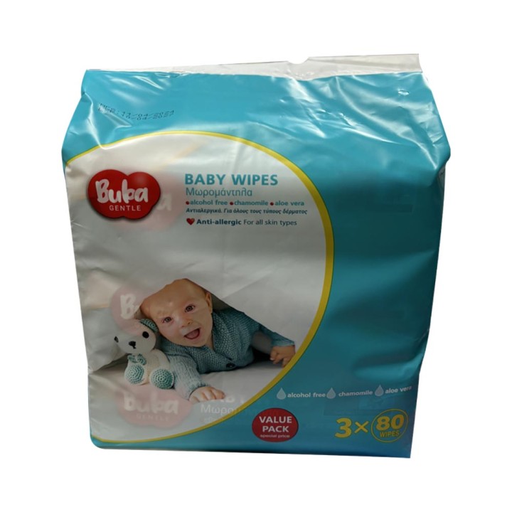 Buba Baby Wipes 3X80Pcs