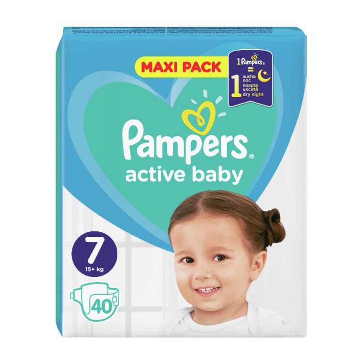 Pampers Active Baby Diaper N7 X40