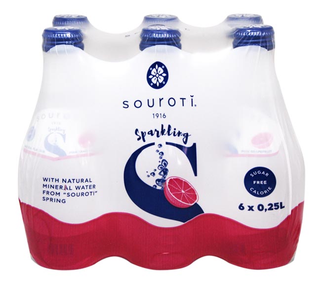 Soyroti Sparkling Water Grape 6X250Ml