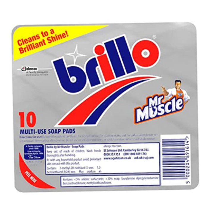 Brillo Soap Pads 10Pcs
