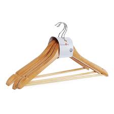 Cosbro Natural Wooden Hanger 3Pcs