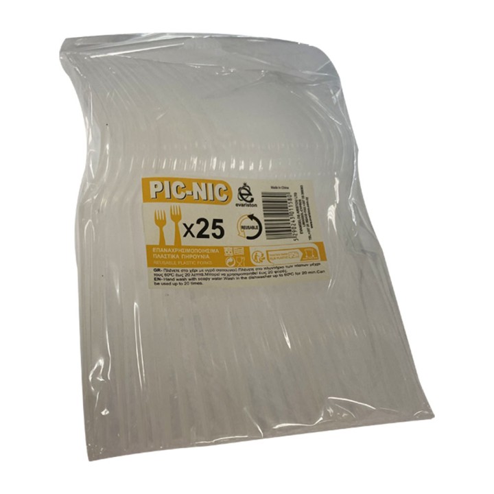 Pic-Nic Forks Plastic 25 Pcs
