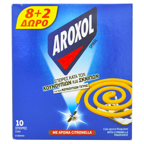 Aroxol Spiral With Prallethrin  8+2 Free