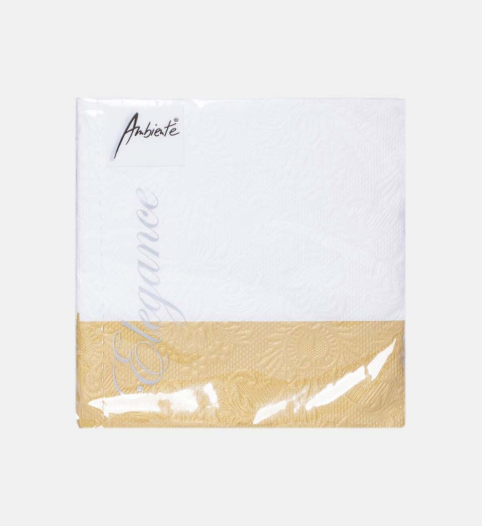 Ambientes Χαρτοπετσετες Χρυσες 15 Φυλλα