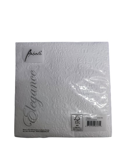 Ambiente Χαρτοπετς. Ασπρες 33X33Cm 15Φυλ