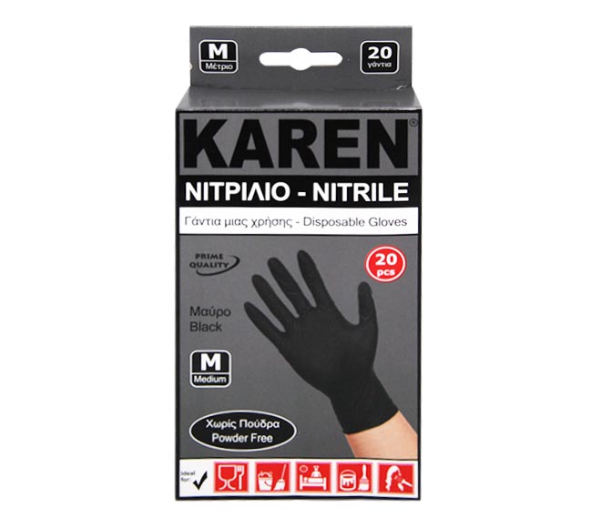 Karen Gloves Medium 20Pcs