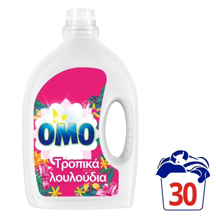 Omo Gel Liquid Tropic 30W 1.650L