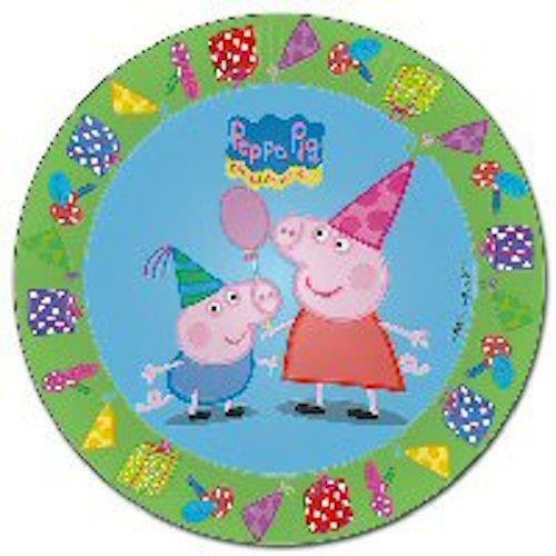 Peppa Plastic Plate 23Cm 6Pcs
