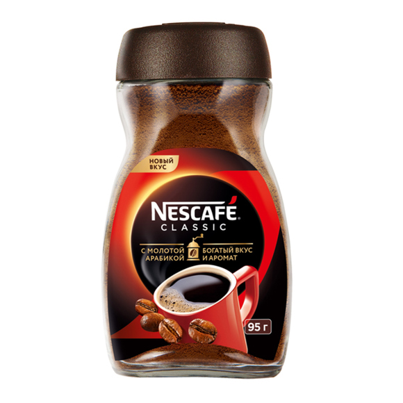 Nescafe Instant Coffee Classic Original Glass 95Gr
