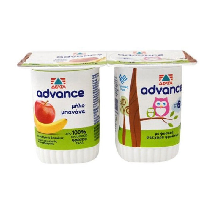 Delta Advance Apple & Banana 2X140Gr
