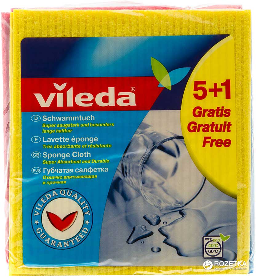 Vileda Spong Clothes Fresh 5+1Free