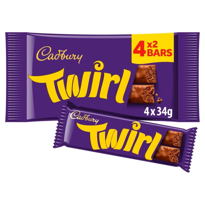 CADBURY TWIRL 4PACK 136GR