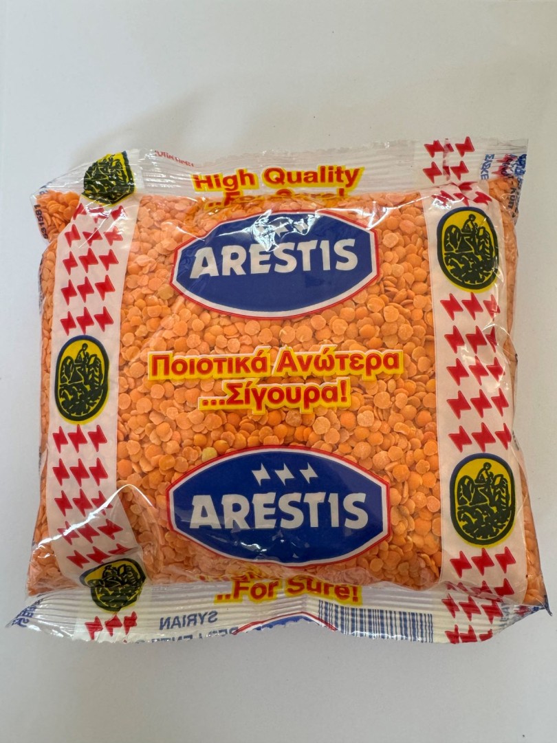 Arestis Syrian Red Lentils 500Gr