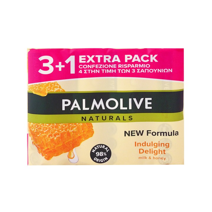 Palmolive Soap Milk & Honey 4Χ90Gr