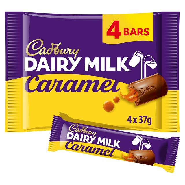 CADBURY DAIRY MILK CARAMEL 4PACK 148GR