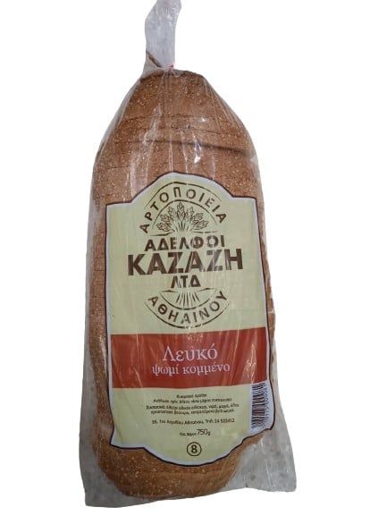 Bros Kazazi Sliced White Bread 750Gr