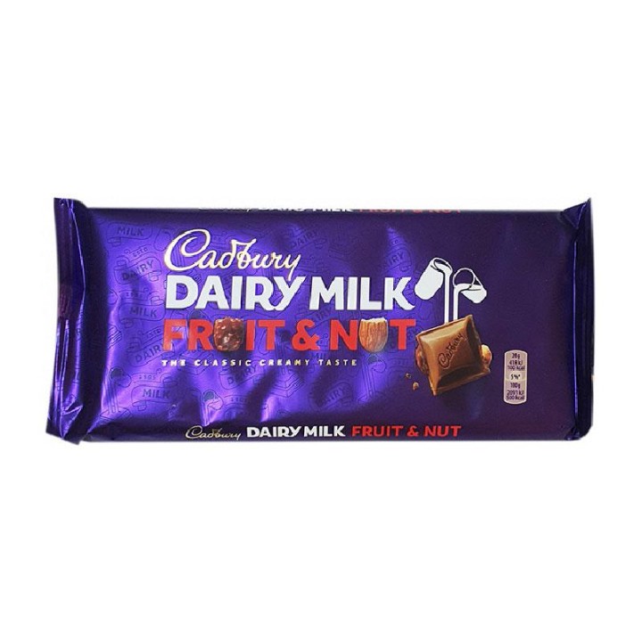 CADBURRY FRUIT&NUT 180GR