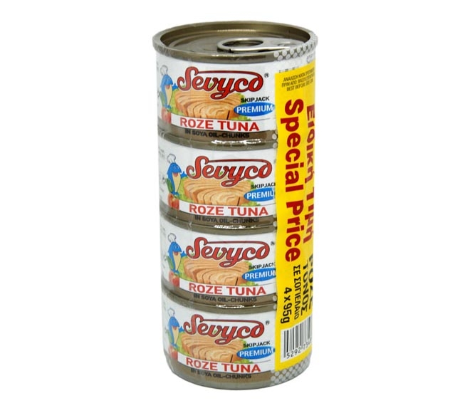 SEVYCO ROZE TUNA IN SOYBEAN OIL 4X95GR