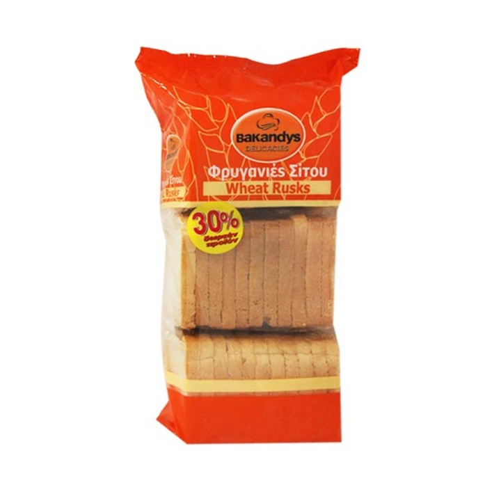 Bakandys Φρυγανιες Σιτου 260Gr