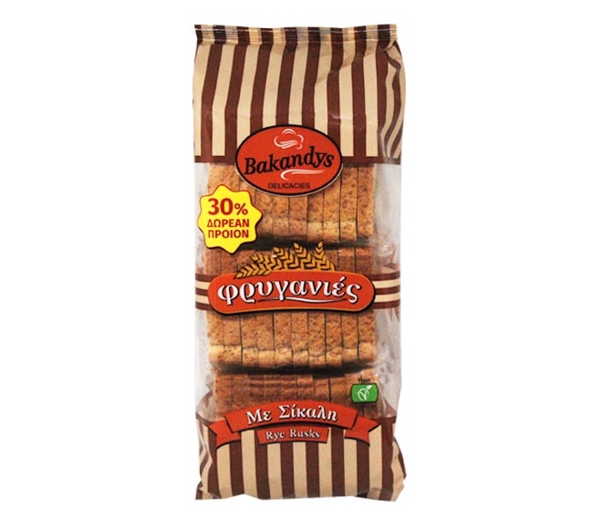 Bakandys Φρυγανιες Με Σικαλη 300Gr