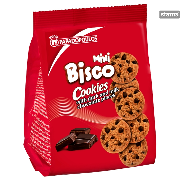 Papadopoulos Biscuits With Choco 70Gr