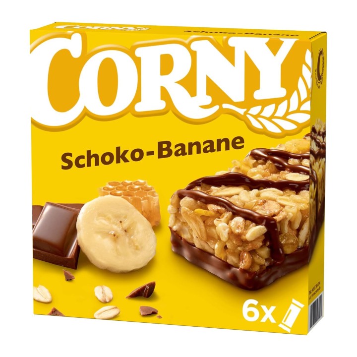 Corny Bars Chocolate & Banana 6Pcs