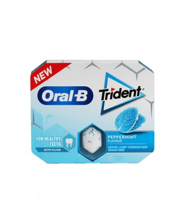 Trident Oral-B Peppermint Sugar Free 17G