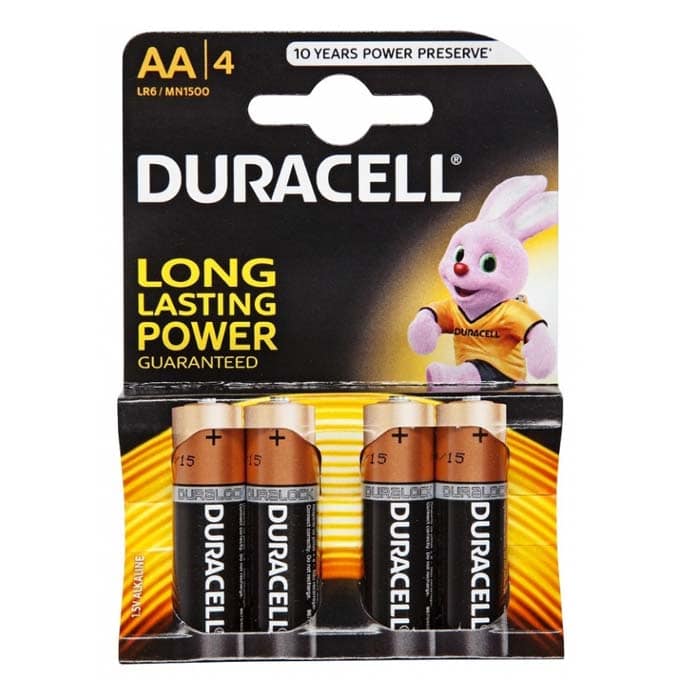 Duracell Long Lasting Power Aa 4Pcs