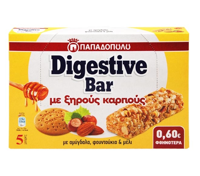 Digestive Bar With Dried Fruits 5Pcs