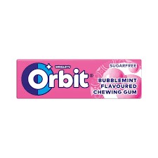 Orbit Bubblemint Sugar Free 14Gr