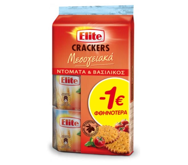 Elite Crackers Tomato & Royal 3X105Gr
