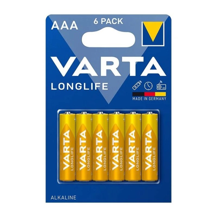 Varta Longlife Alkaline Aaa 6Pcs