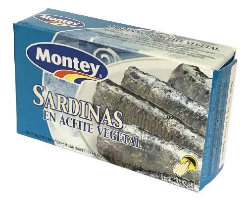 Montey Sardines In Oil 125Gr