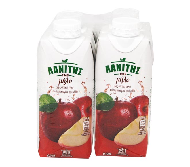 Lanitis Apple Juice 4X330Ml