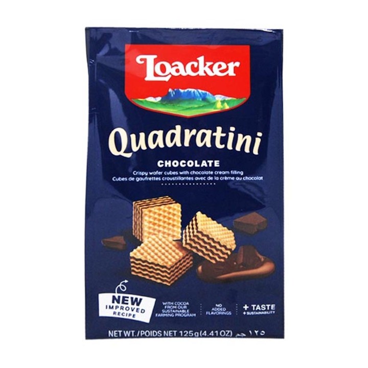 Loacker Quadratini Chocolate 125Gr