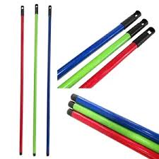 Metal Stick Red/Blue/Grey 130Cm For Brooms And Mops