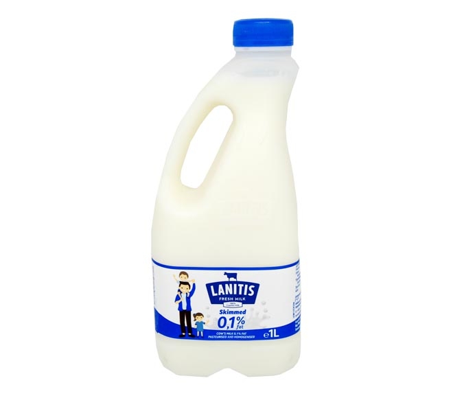Lanitis Fresh Milk Skimmed Milk 0.1% 1L