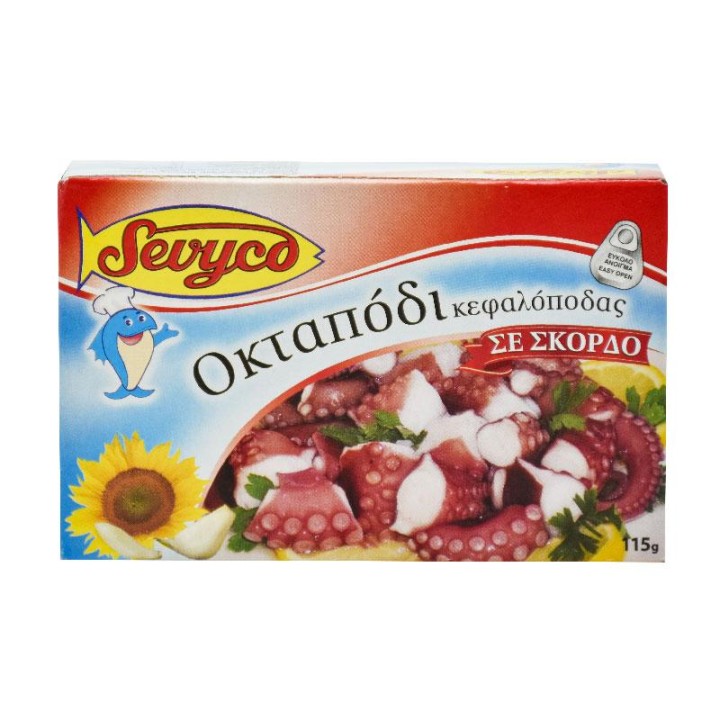 Sevyco Octopus In Garlic 112Gr