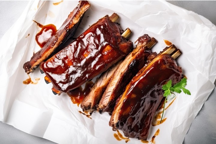 Χοιρινα Σπεαρ Ριμπς Με Bbq - Spyros Butchery  Pork Spare Ribs BBQ 500Gr