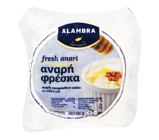 Alabra Fresh Anari No Added Salt 400Gr
